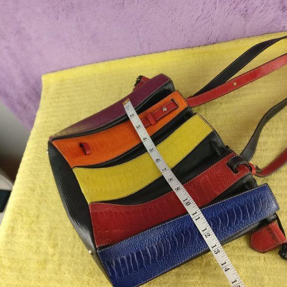 VIA VENETA Provoque Pure Ostrich Quill Leather Handbag Limited Edition - Picture 11 of 14